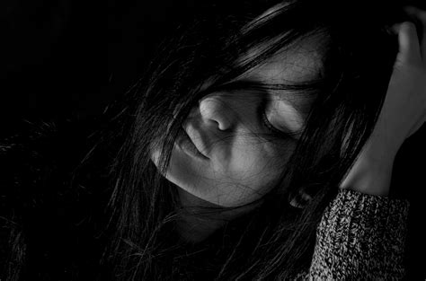 Free Images Light Black And White Girl Sadness Darkness Human