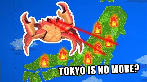 Can Japan Defeat Crabzilla Worldbox Youtube