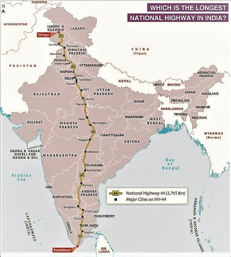 Indian National Highway Map Moonlalaf