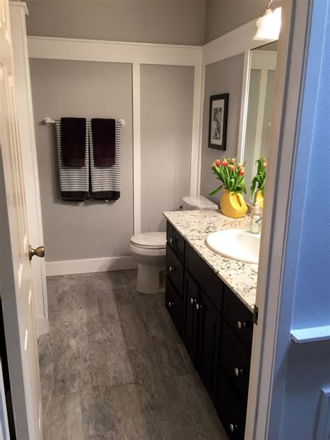 4.3 out of 5 stars 58. Our bathroom makeover: paint color is Behr Gentle Rain and ...