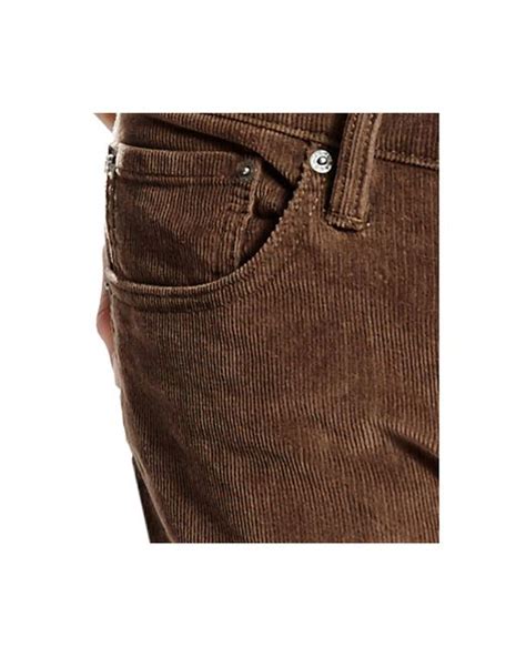 Levis 511 Slim Fit Cougar Rinsed Corduroy Pant In Brown For Men Open