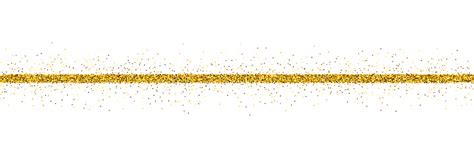 Gold Seamless Glitter Line For Use As A Design Element Stock