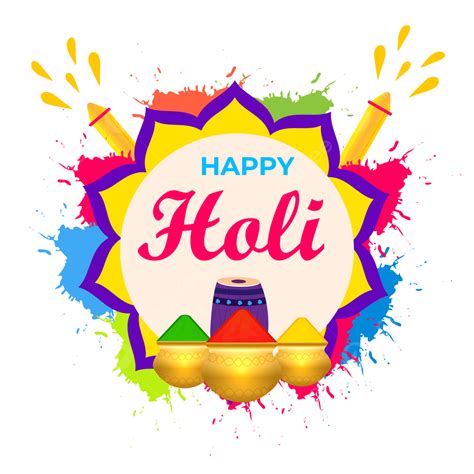 Happy Holi Festival Design Png Image And Vector File Happy Holi Holi