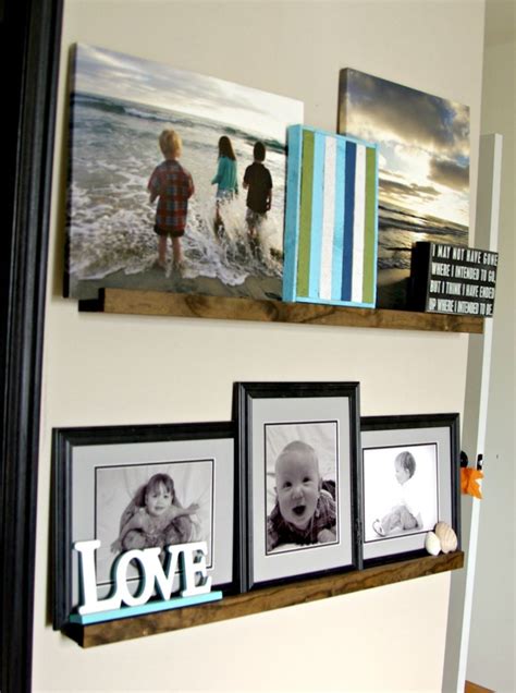 Diy Picture Ledge How To Make A Gallery Wall