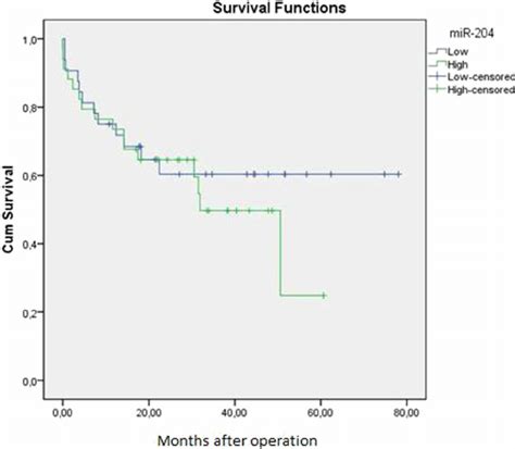 Kaplan Meier Curves For Overall Survival In Colorectal Cancer