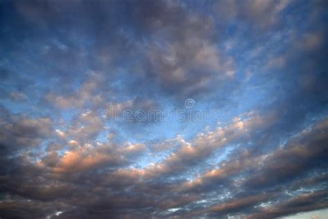 Beautiful Colorful Cloudy Sky Cloudy Abstract Background Stock Photo