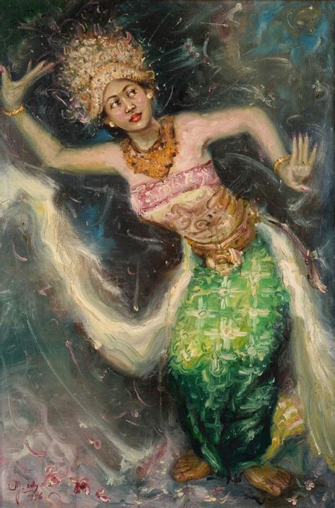 Attributed To A Pupil Of Trubus Soedarsono Balinese Dancer