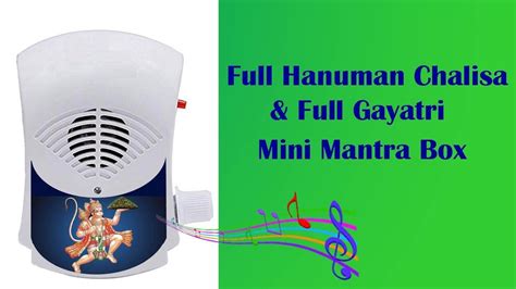 Hanuman Chalisa And Gayatri Mantra Plugin Mini Mantra Box Plastic My