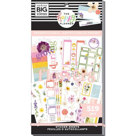 The Happy Planner® Pressed Florals Value Pack Stickers Michaels