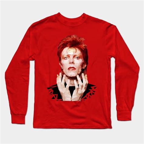 David Bowie Arts Painting David Bowie Long Sleeve T Shirt Teepublic