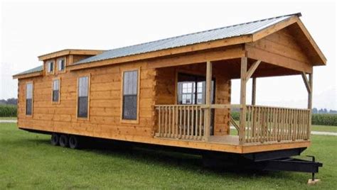 400 Sq Ft Oak Log Cabin On Wheels