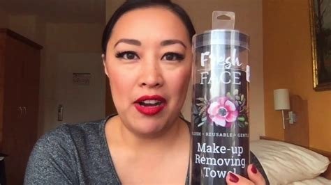 Healthygirl Beauty Fresh Face Make Up Removing Towel Review Youtube