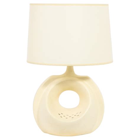 Large Pair Of Urn Shaped Ceramic Table Lamps With A Matte White Finish