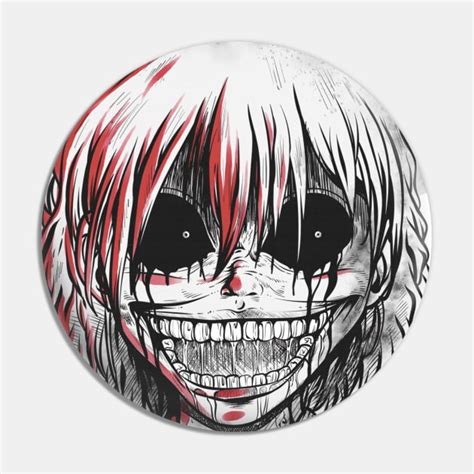 Bloody Horror Smile Anime Character Creepy Halloween Bloody Face