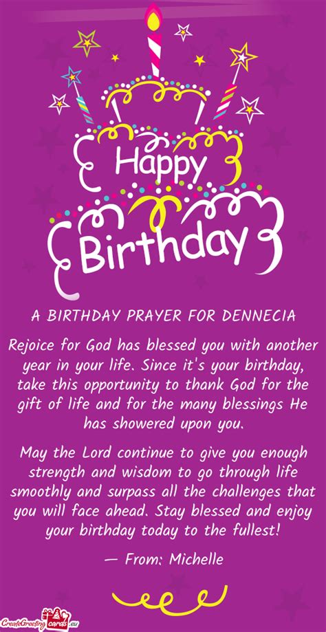 Rejoice For God Has Blessed You With Another Year In Your Life Since
