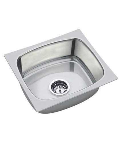 Jedrek Silver Single Bowl Stainless Steel Kitchen Sink 27x21 Inch At Rs