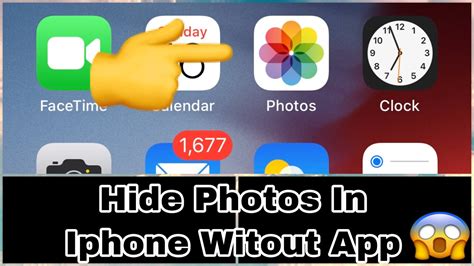 How To Hidden Photos In Iphone Without App Youtube