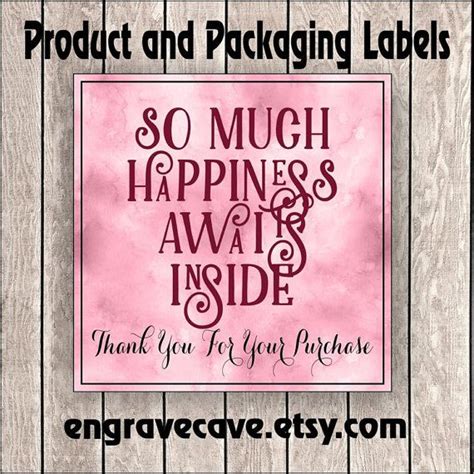 Etsy Order Order Label Product Label Packaging By Engravingcave