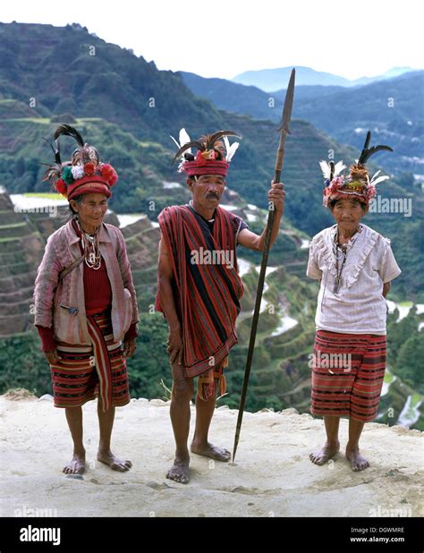 Ifugao People Members Of An Ethnic Group Wearing Traditional Stock