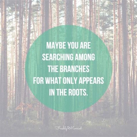 Freshfridays Quote Branches Vs Roots Freshly Married