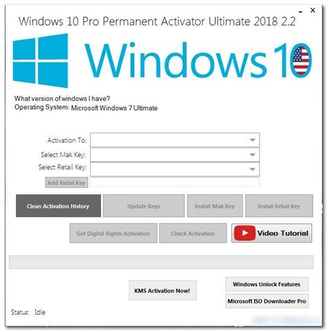 Windows 10 Pro Permanent Activator Ultimate 2018 V22 Full Crack