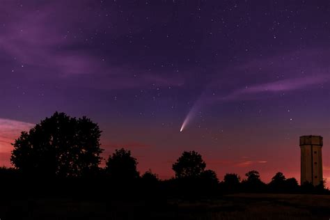 Comet Night Sky