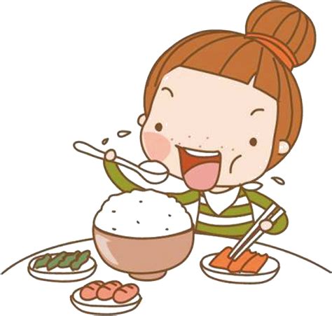 eating clipart png - Eating Cartoon Girl - Cute Girl Eating Cartoon | #4433543 - Vippng