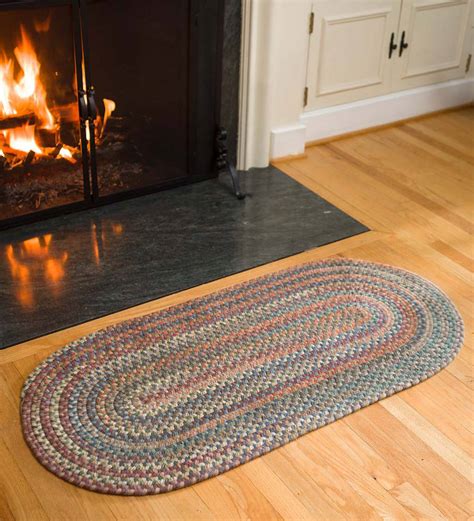 Braided Wool Oval Hearth Rug Plow And Hearth