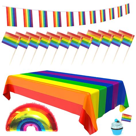 Набор радужных флагов для геев включая радужные баннеры для планшетов