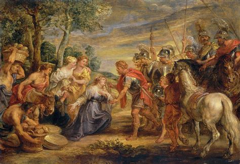 The Meeting Of David And Abigail Painting By Peter Paul Rubens Pixels