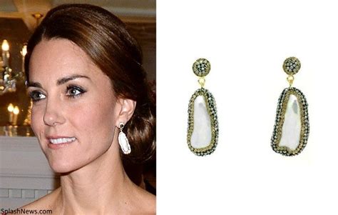 Soru Jewellery Baroque Pearl Double Sided Earrings Duchess Kate