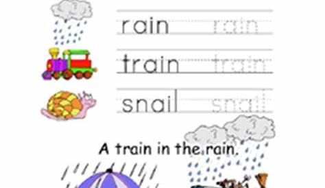 Vowel Combinations: ai Worksheet for Kindergarten - 1st Grade | Lesson