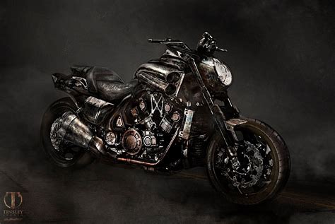 The yamaha vmax is available with only black colour in india. Yamaha Vmax de la Pelicula Ghost Rider 2_Espiritu de ...