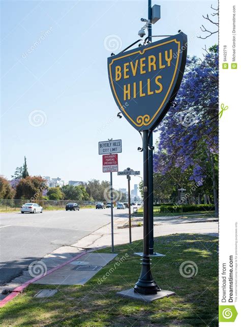Beverly Hills Sign Editorial Stock Photo Image Of Angeles 94422718