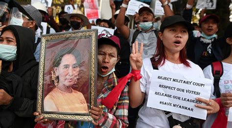 Myanmar Coup Neighborhood Groups Block Night Arrests World News The Indian Express