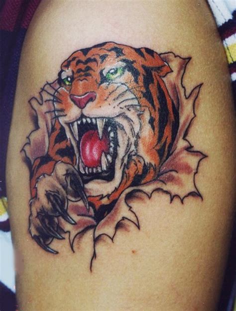 Awesome Tiger Face Tattoo Design Sheplanet