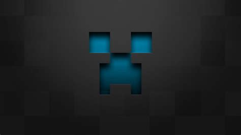 🥇 Minecraft Blue Creeper Gray Pixelart Wallpaper 136690