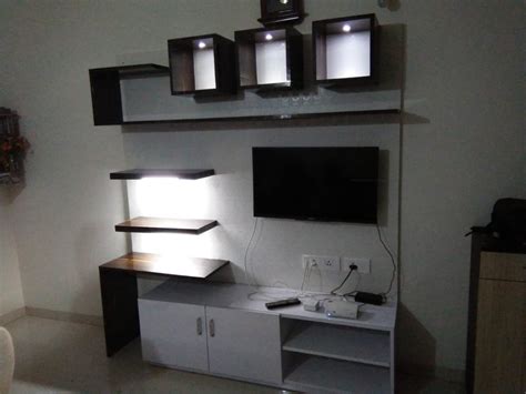 Plywood Lamenet Wall Mounted Wooden Lcd Tv Cabinet For Home At Rs 850