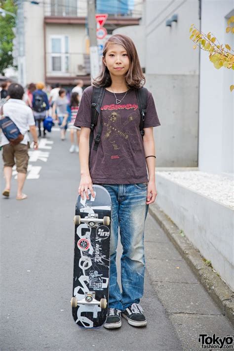 Harajuku Skater Girl W The Birthday Tee Undercover And Vans Tnt5