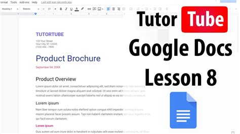 Google Docs Tutorial Lesson Text Justification Text Indent And Line Spacing Options YouTube
