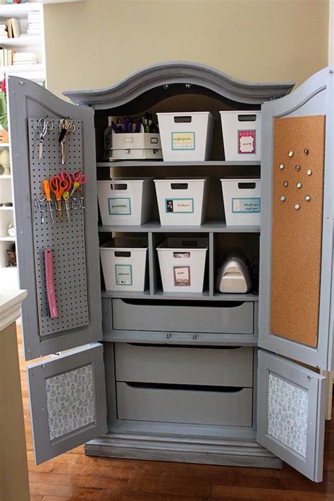 Diy furniture and home decorcheck out these exceptionally beautiful design items you can diy in just 5 minutes! Cheap Craft Room Storage and Organization Furniture Ideas ...