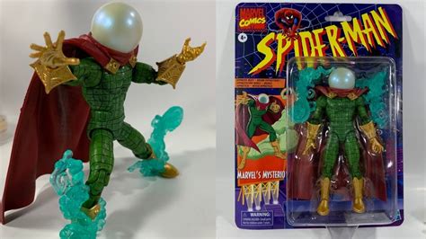 marvel legends retro mysterio action figure review youtube