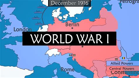 World War I Summary On A Map