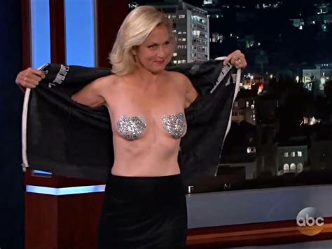 Naked Alexandra Wentworth In Jimmy Kimmel Live