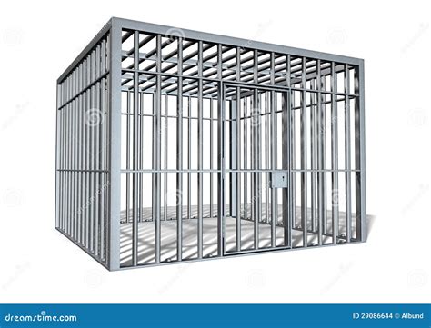 Jail Holding Cell Isolated Perspective Stock Images Image 29086644