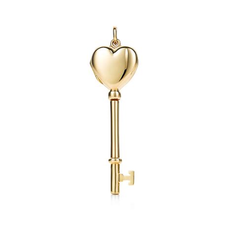 Tiffany Keys Heart Key Locket In 14k Gold Chain Sold Separately