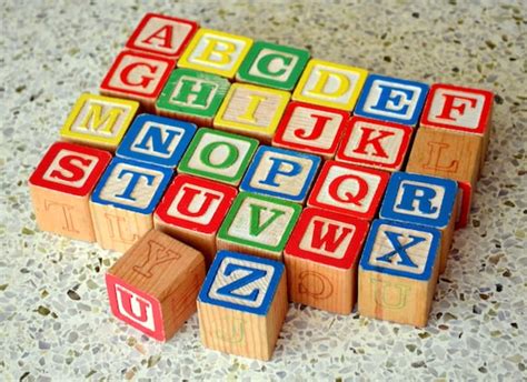 Vintage Alphabet Blocks Full Alphabet Set Abc By Ourownbigworld