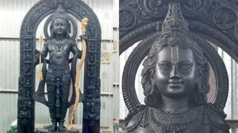 Ram Lalla S First Look Revealed Inch Idol Placed In Ayodhya Mandir