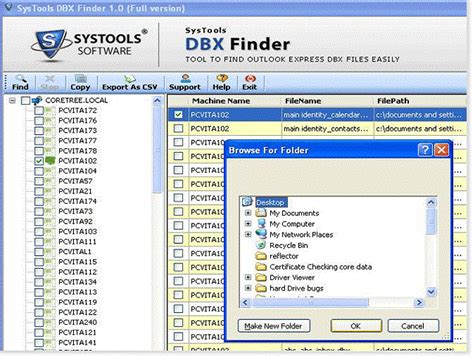 Outlook Express Dbx File Finder Search Dbx Files Within Network