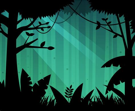 Free Deep Forest Background Vector Vector Art And Graphics